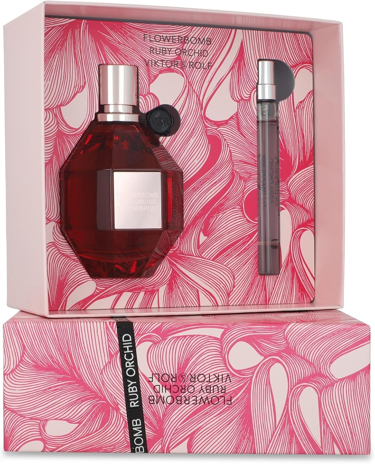 Set Ruby Orchid Viktor & Rolf Flowerbomb 2Pzs 100Ml Edp Spray/ 10Ml Edp Spray - Mujer
