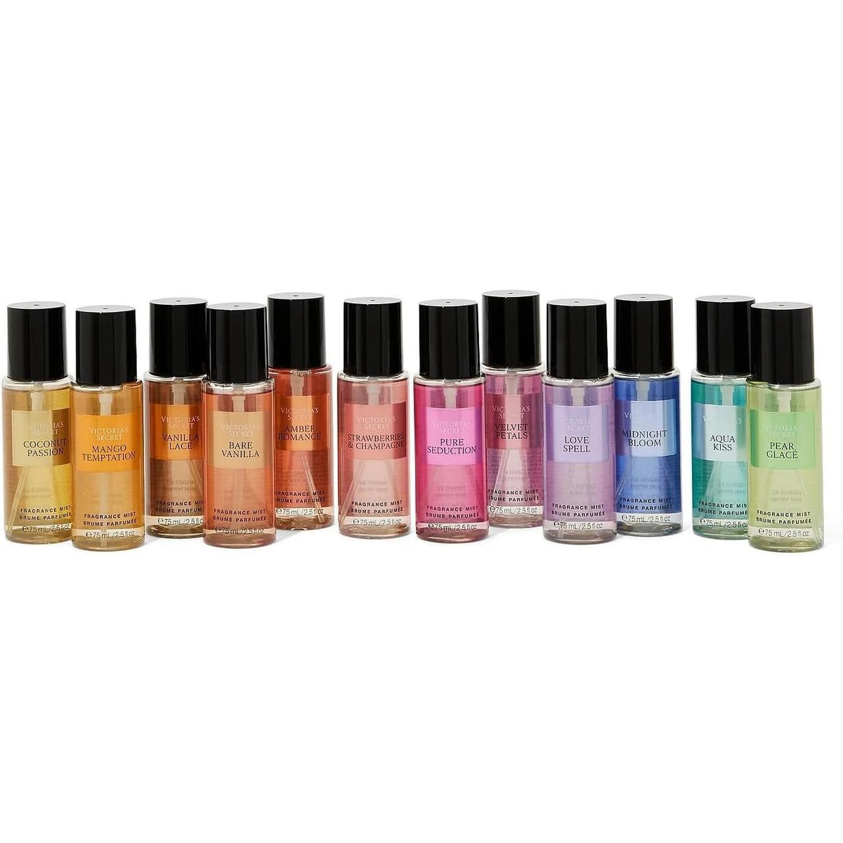 Set 12 Days Of Mist Dama Victoria Secret Fragrance Mist 12 pz