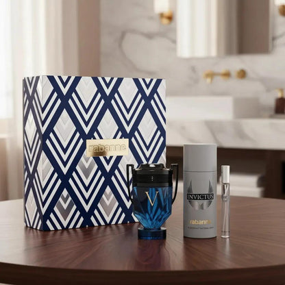 Rabanne Set Invictus Victory Elixir 3Pzs 100Ml Edp Spray/ Desodorante 150Ml Spray/ 10Ml Edt Spray - Hombre