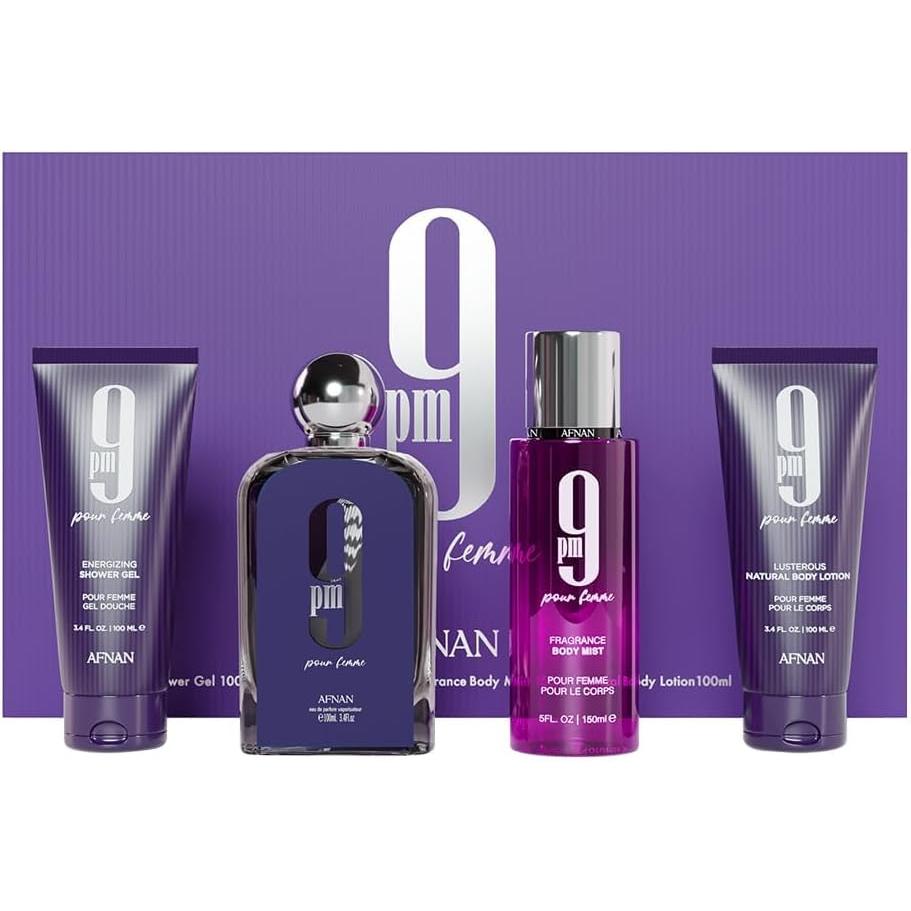 Set 9pm Pour Femme Dama Afnan 4 pz - Mujer