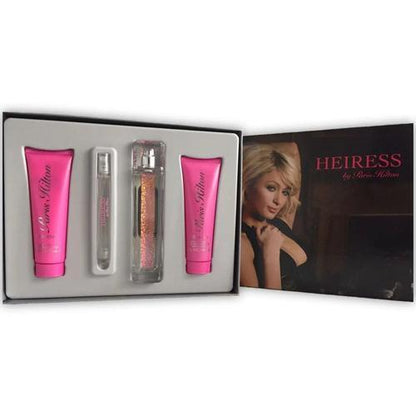 Set Paris Hilton Heiress 4Pzs 100Ml Edp Spray/ Body Lotion 90Ml/ Shower Gel 90Ml/ 10Ml Edp Spray - Mujer