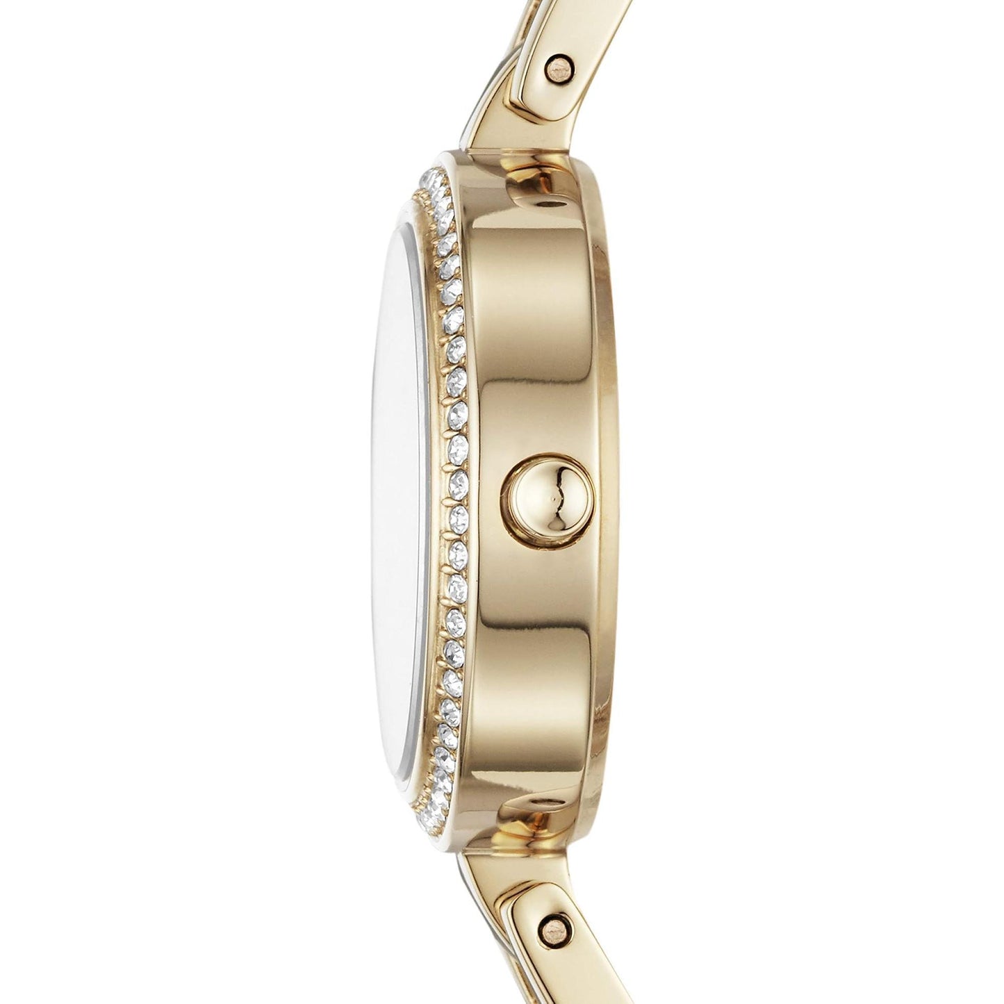 DKNY Reloj Ny2825 para Mujer con Diseño Elegante y Detalles Brillantes en el Borde del Dial