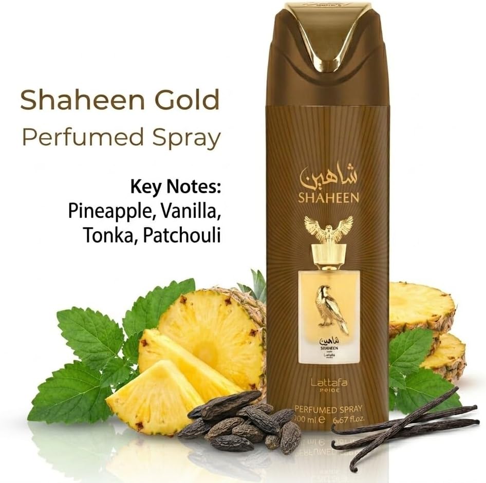 Lattafa Shaheen Gold 200Ml Body Spray - Unisex