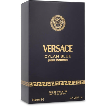 Versace Pour Homme Dylan Blue 200 ml Edt Spray para Hombre Fragancia Elegante y Duradera para Uso Diario