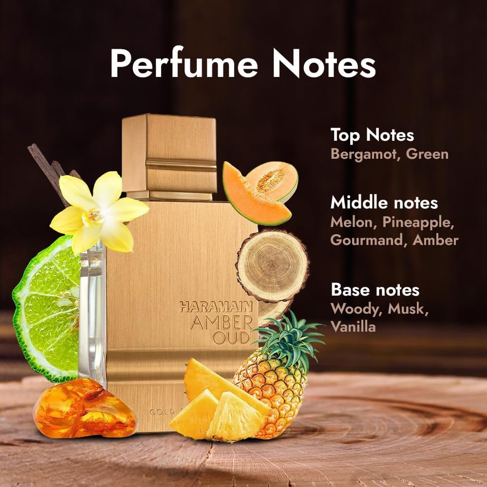 Perfume Amber Oud Gold Al Haramain  60Ml Edp Spray - Unisex
