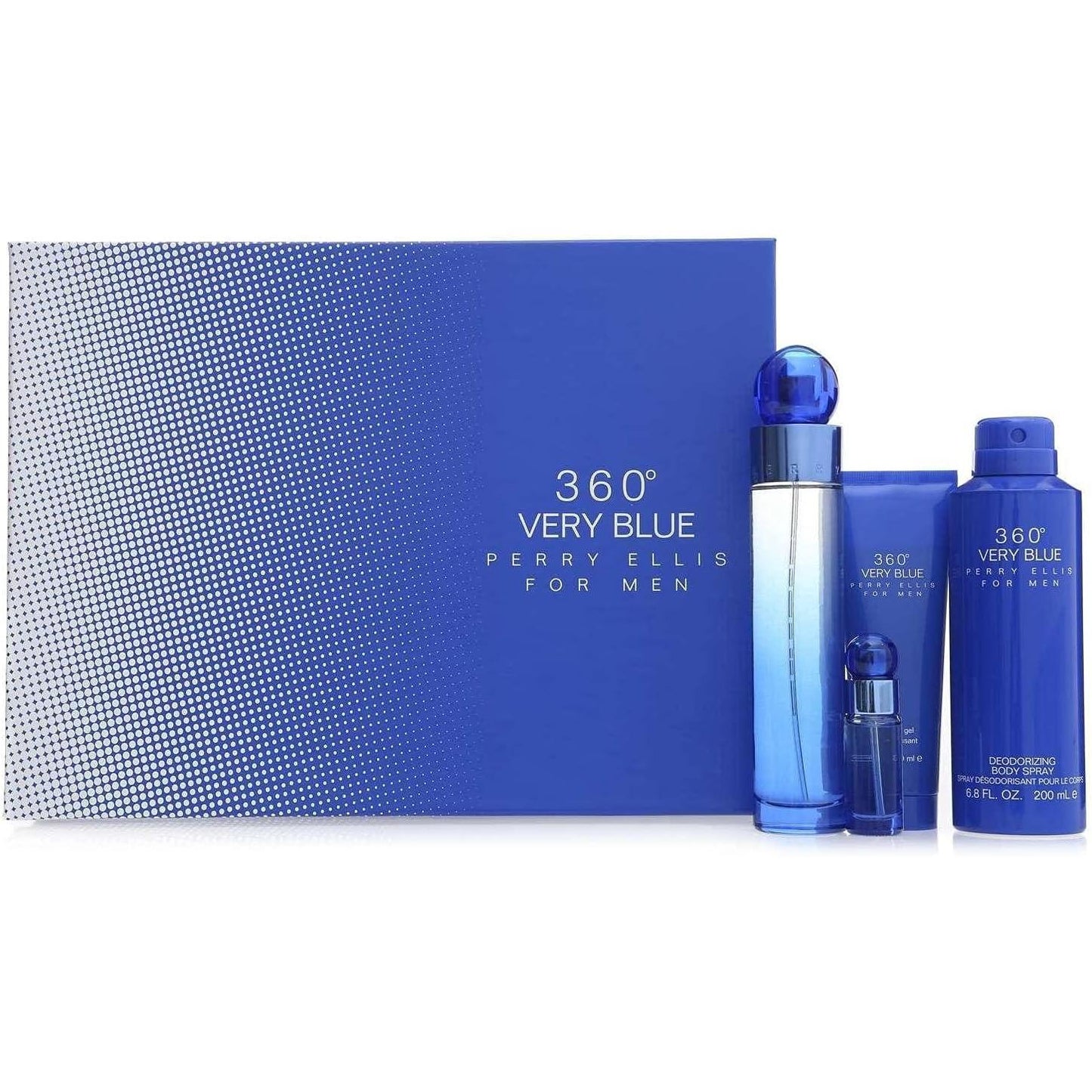 Set 360 Very Blue Perry Ellis 4 Pz - Hombre