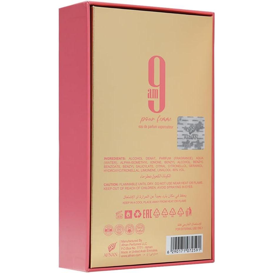 9am Pour Femme Afnan 100 ml Edp Spray - Mujer