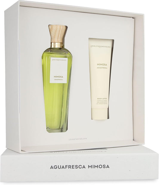 Set Adolfo Dominguez Agua Fresca Mimosa 2Pz 120Ml Edt Spray - Mujer