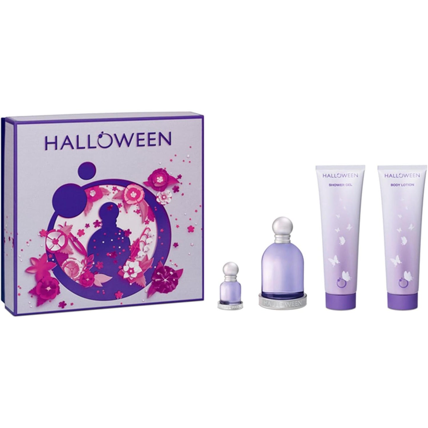 Set Halloween 4Pzs 100Ml Edt Spray/ Body Lotion 150Ml/ Shower Gel 150Ml / 4.5Ml Edt - Mujer