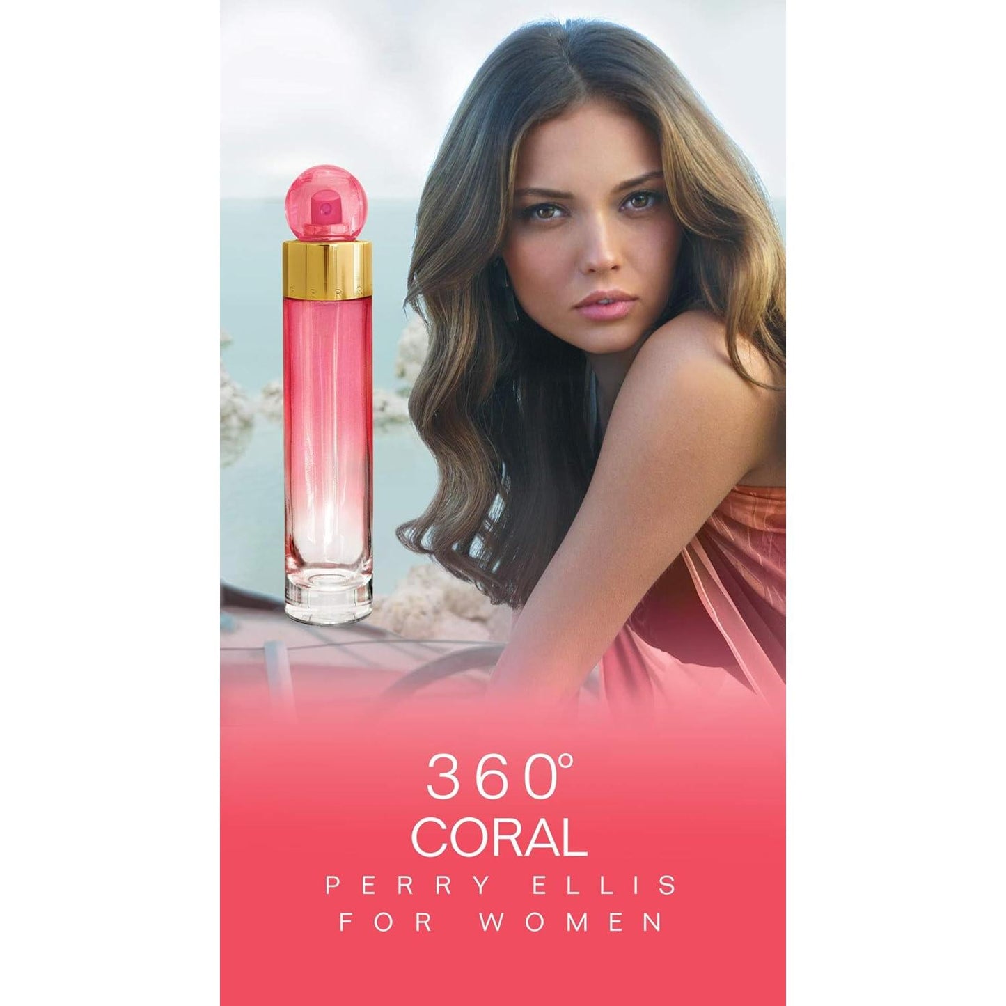 360 Coral Perry Ellis 236 ml Body Mist Spray - Mujer