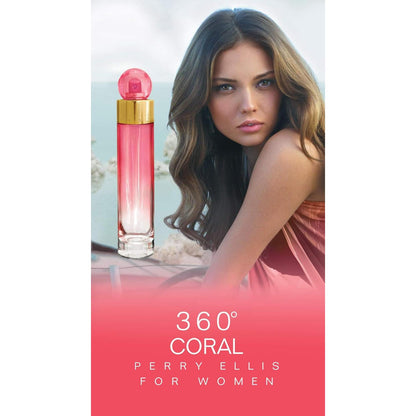 360 Coral Perry Ellis 236 ml Body Mist Spray - Mujer