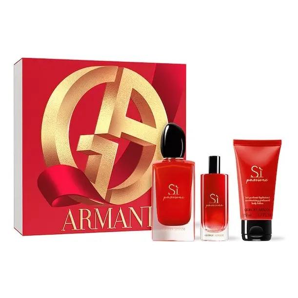 Set Giorgio Armani Si 3Pzs 100Ml Edp Spray/ Body Lotion 50Ml/ 15Ml Edp Spray - Mujer