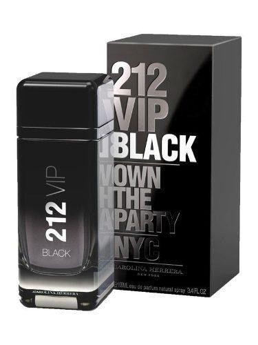 212 Vip Black Carolina Herrera 100 ml Edp Spray - Hombre