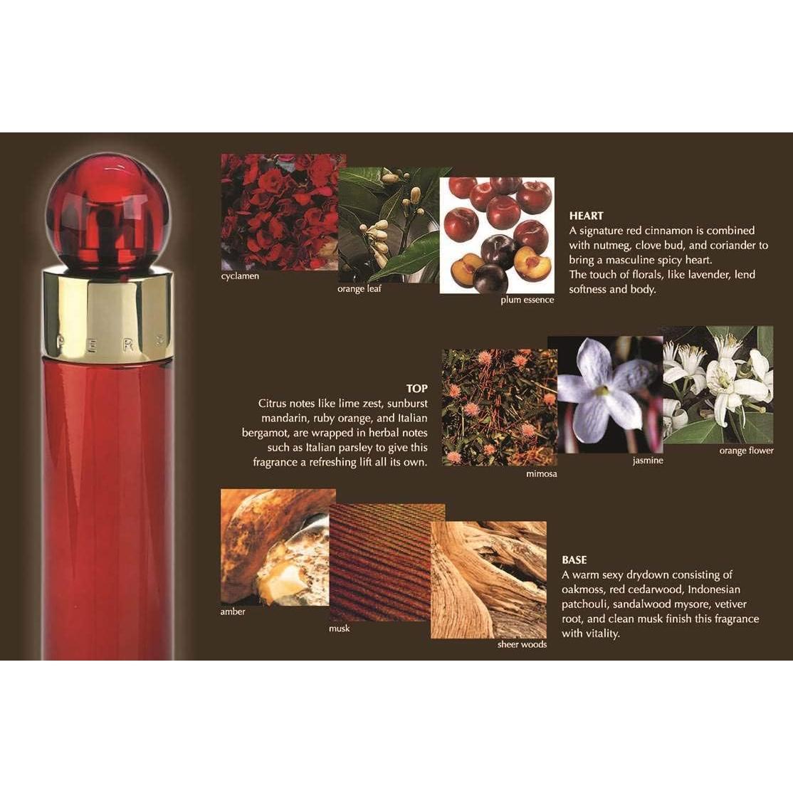 360 Red Perry Ellis Body Mist 236 ml Spray - Mujer