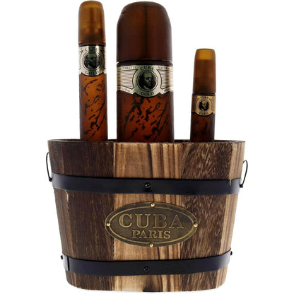 Set Cuba Gold 3Pzs 100Ml Edt Spray/ 35Ml Edt Spray/ 15Ml Edt Spray - Hombre