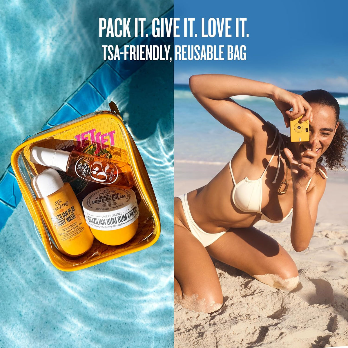 Set Sol De Janeiro Sumer Cheirosa 62 30Ml Body Mist Spray/ Bum Bum Cream 50Ml/ Play Body Wash 90Ml - Unisex