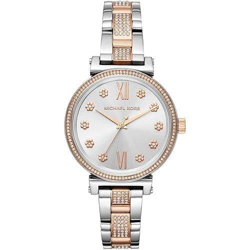 Michael Kors Reloj Mk3880 para Mujer con Diseño Elegante y Detalles de Flores en la Esfera