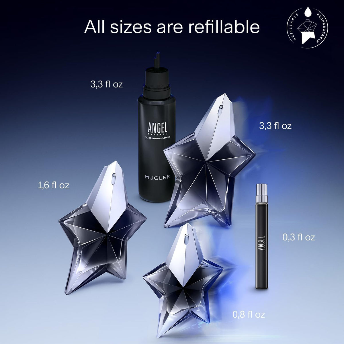 Angel Fantasm Thierry Mugler 100 ml Edp Sensuelle Spray - Mujer