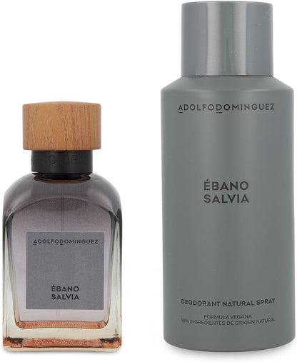 Set Adolfo Dominguez Ebano Salvia 2Pzs 120Ml Edp Spray/ Desodorante 150Ml Spray - Hombre