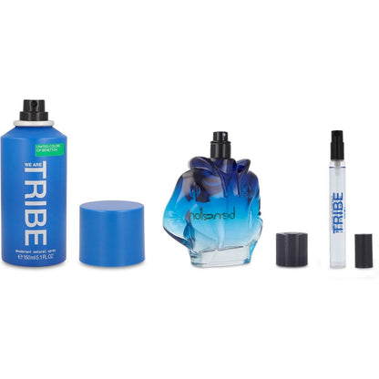 Benetton Set Benetton We Are Tribe 3Pzs 90Ml Edt Spray/ Desodorante 150Ml Spray/ 10Ml Edt Spray - Hombre