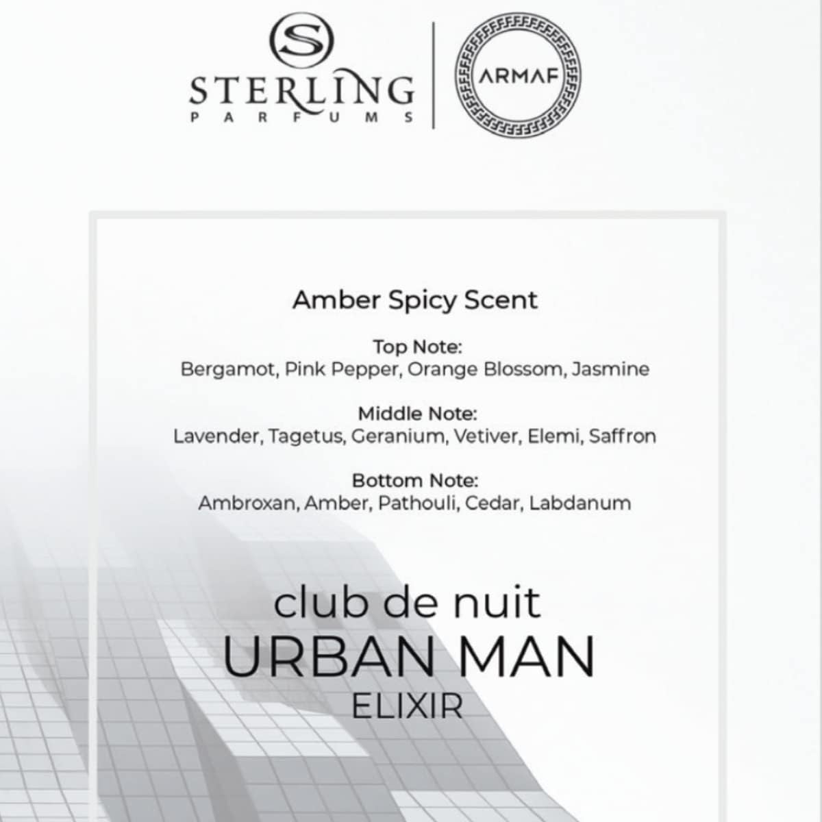 Club De Nuit Urban Man Elixir Armaf 105 ml Edp Spray - Hombre