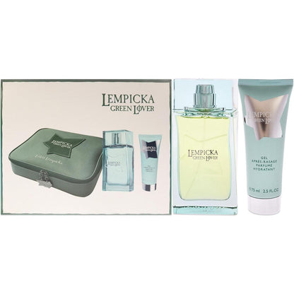 Set Lempicka Green Lover 2Pz 100Ml Spray Bolsa De Aseo - Hombre