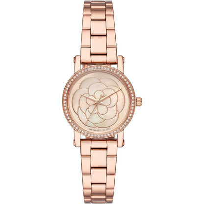 Michael Kors Reloj Mk3892 para Mujer con Diseño Floral y Pulsera de Acero Inoxidable