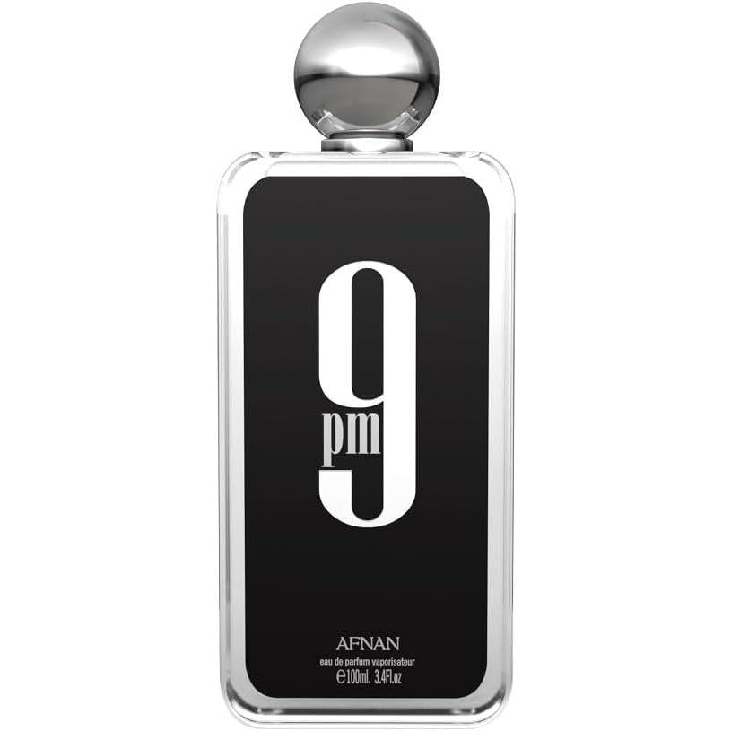 Afnan 9pm Eau de Parfum 100 ml para Hombre - Fragancia Ámbar Vainilla con Notas de Manzana y Canela