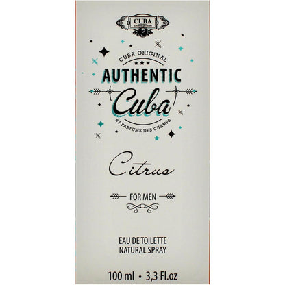 Cuba Authentic Citrus 100Ml Edt Spray - Hombre