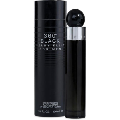 360 Black Perry Ellis 100 ml Edt Spray - Hombre