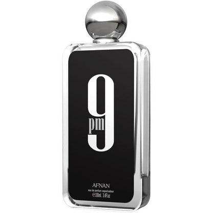Afnan 9pm Eau de Parfum 100 ml para Hombre - Fragancia Ámbar Vainilla con Notas de Manzana y Canela