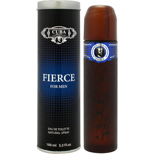 Cuba Paris Cuba Fierce 100Ml Edt Spray para Hombre Eau de Toilette Natural Spray 3.3 Fl Oz