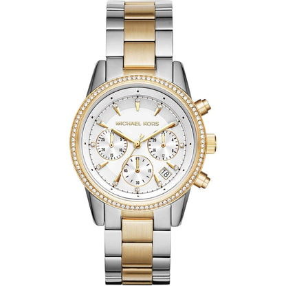Michael Kors Reloj Mk6474 para Mujer con Diseño Elegante y Detalles en Oro y Plata