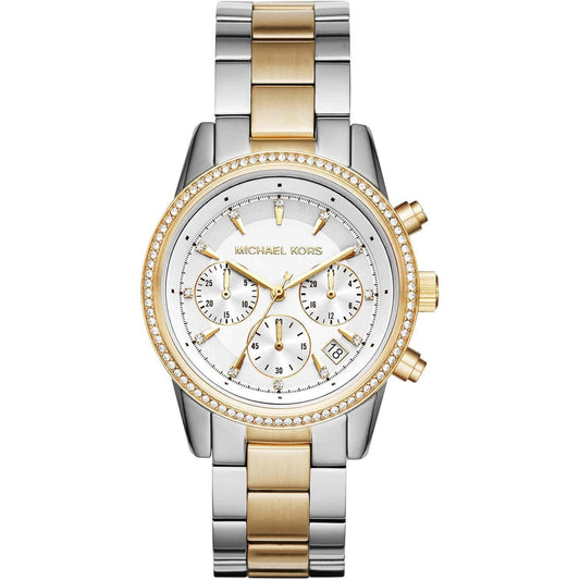 Michael Kors Reloj Mk6474 para Mujer con Diseño Elegante y Detalles en Oro y Plata