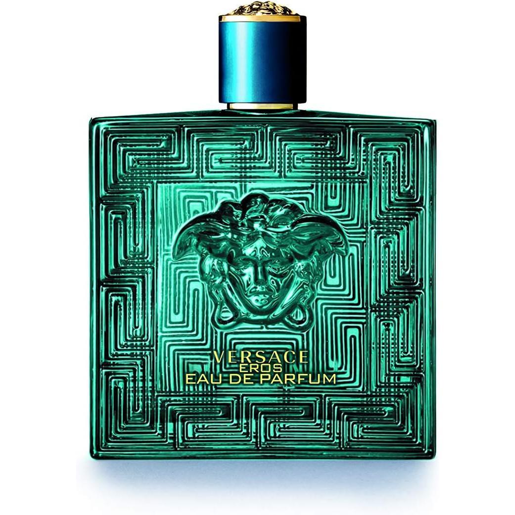 Versace Eros 200 ml Eau de Parfum para Hombre - Fragancia Ámbar Amaderada con Notas de Menta y Vainilla