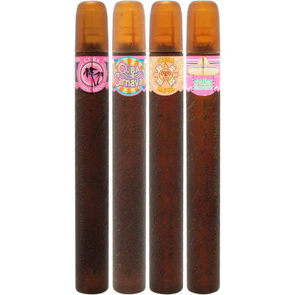 Set Cuba Latino Des Champs 4 Pz 35 ml c/u Spray - Mujer