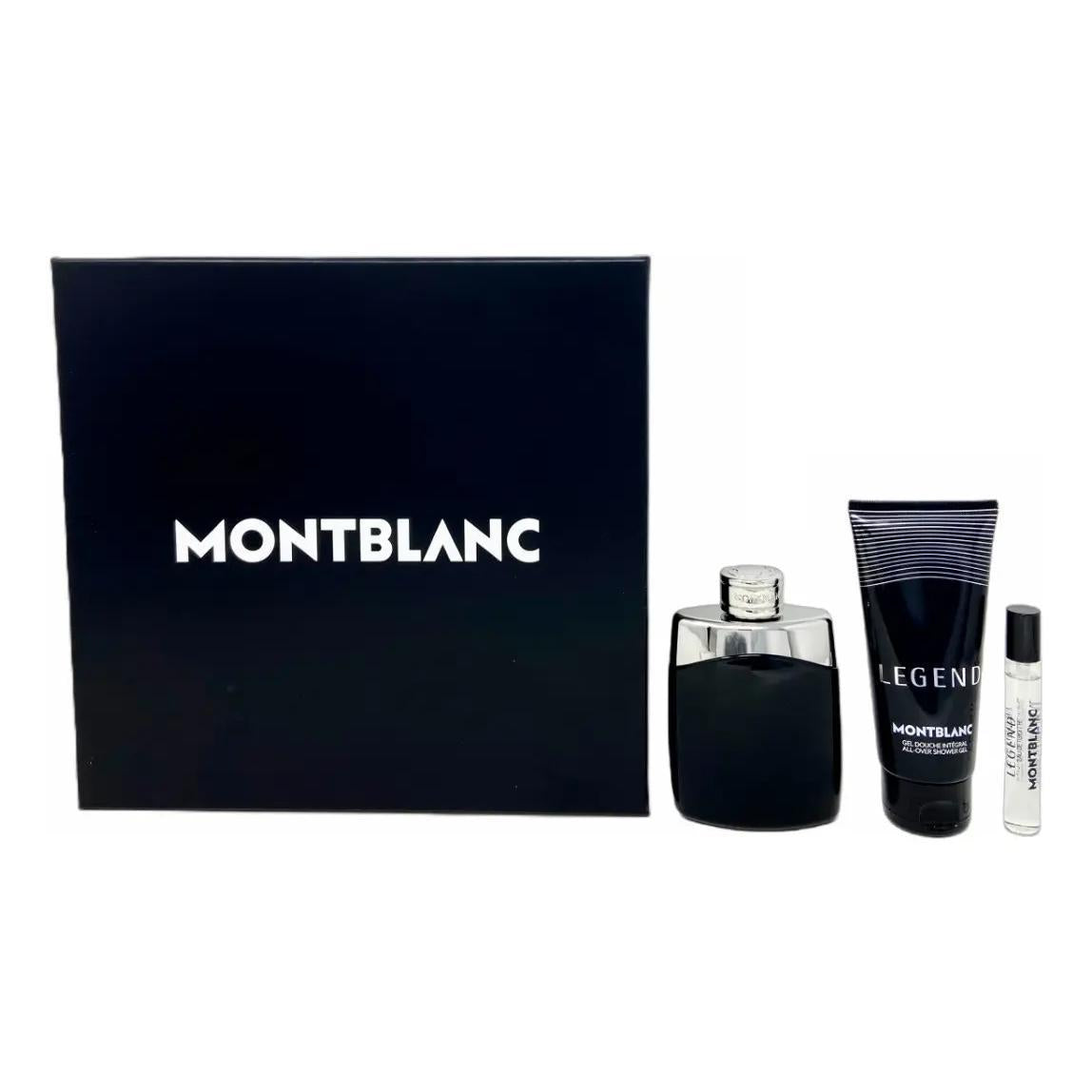 Montblanc Set Montblanc Legend 3Pzs 100Ml Edt Spray/ Desodorante Stick 75G/ 7.5Ml Edt Spray - Hombre