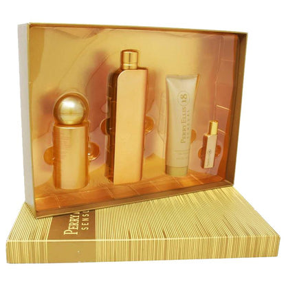 Set Perry Ellis 18 Sensual 4Pzs 100Ml Edp Spray/ Shower Gel 90Ml/ Body Mist 118Ml Spray/ Body Lotion 90Ml - Mujer