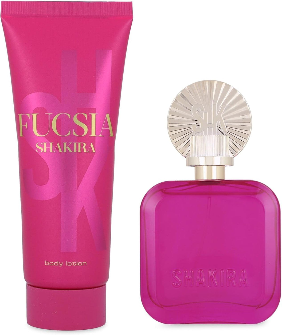 Set Shakira Fucsia 2Pzs 80Ml Edp Spray/ Body Lotion 75Ml - Mujer