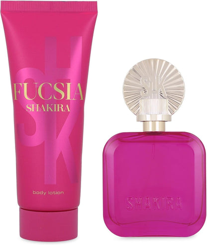 Set Shakira Fucsia 2Pzs 80Ml Edp Spray/ Body Lotion 75Ml - Mujer