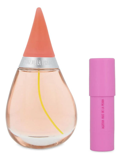 Set Agatha Gotas De Color 2Pzs 100Ml Edt Spray/ Lip Stick 5G - Mujer
