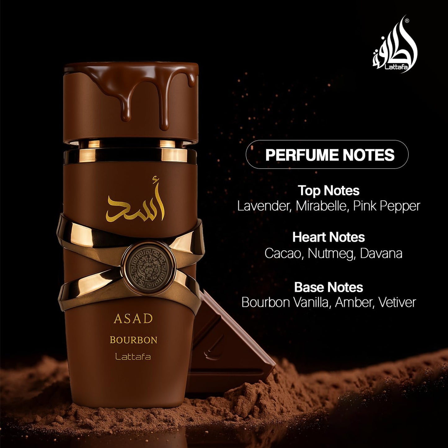 Asad Bourbon Lattafa 100 ml Edp Spray - Unisex
