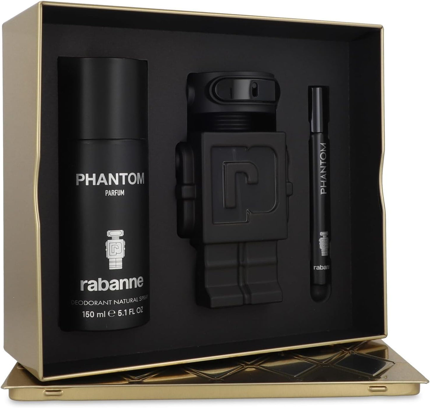 Set Phantom Intense 3Pzs 100Ml Edp Spray/ Desodorante 150Ml Spray/ 10Ml Edp Spray - Hombre