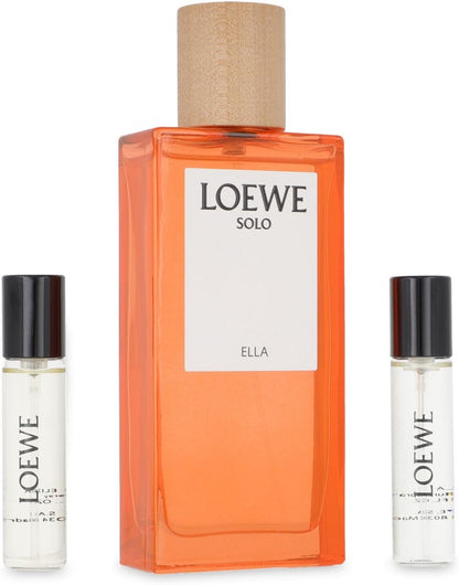 Loewe Set Loewe Solo Ella 3Pzs 100Ml Edp Spray/ 10Ml Edp Spray/ Solo Ella Elixir 10Ml Edp Spray - Mujer