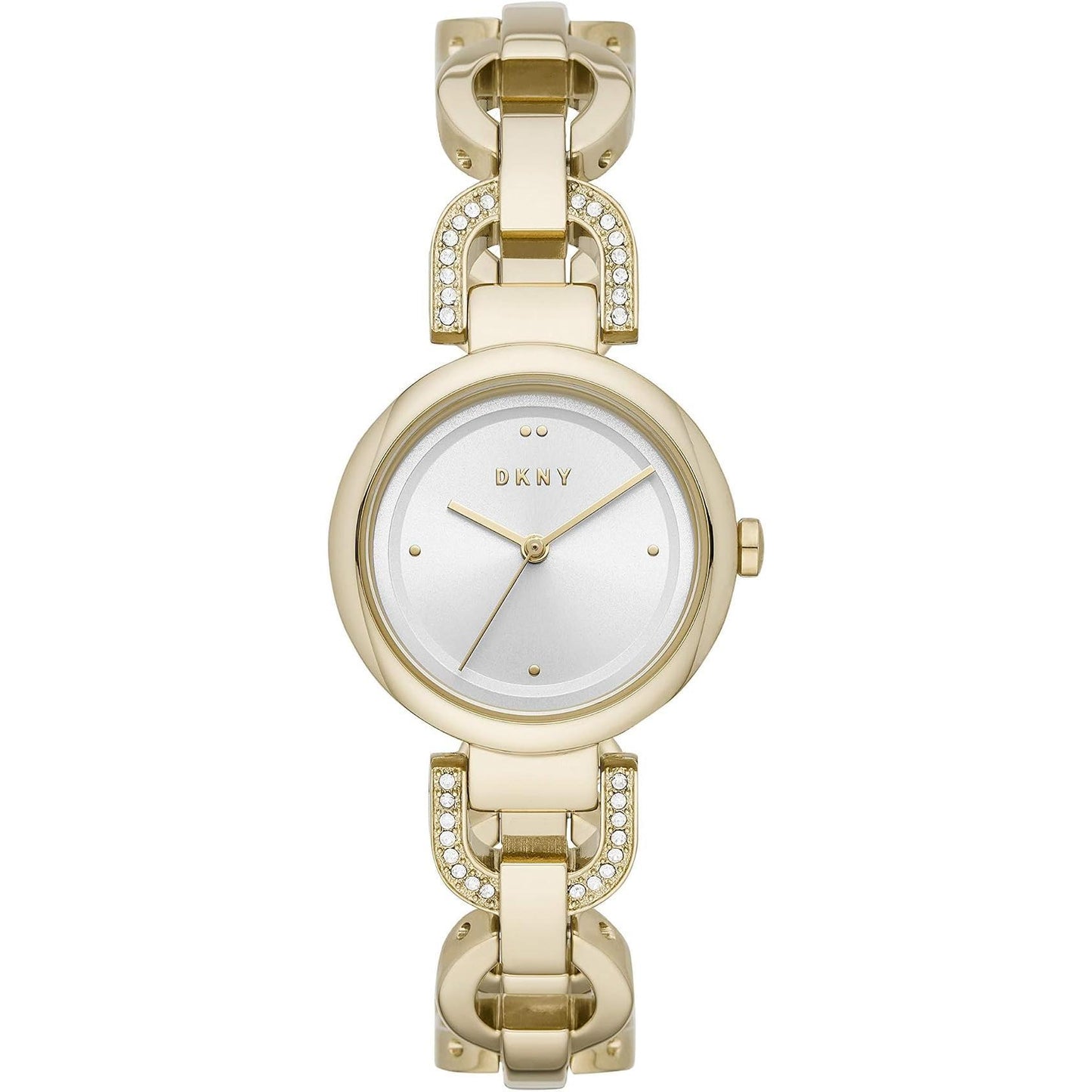 DKNY Reloj Ny2850 para Mujer con Diseño Elegante y Detalles Brillantes en la Pulsera