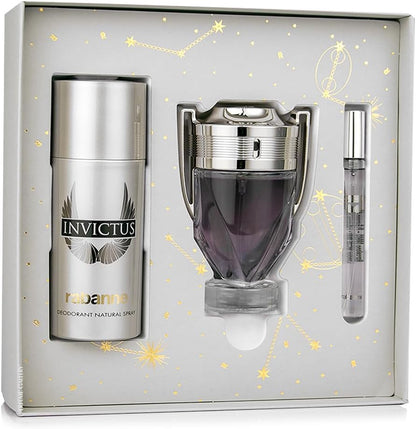 Set Invictus 3Pz 100Ml Edt Spray 10Ml Edt Spray - Hombre