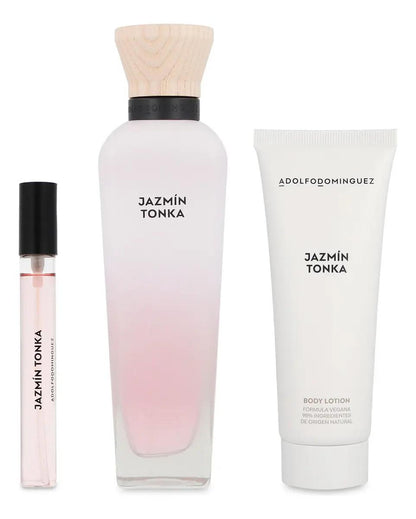Adolfo Dominguez Set Adolfo Dominguez Jazmin Tonka 3Pzs 120Ml Edp Spray/ Body Lotion 75Ml/ 10Ml Edp Spray - Mujer