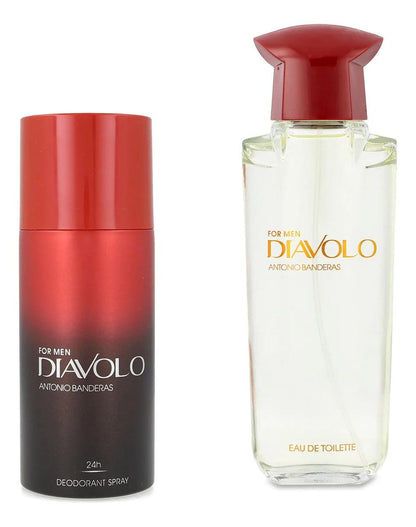 Banderas Set Diavolo 2Pz 100Ml Edt Spray/ Desodorante 150Ml - Hombre