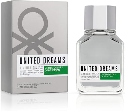 United Dreams Aim High Benetton 100 ml Edt Spray - Hombre