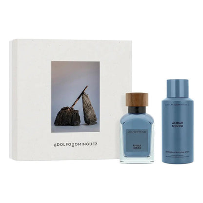 Set Adolfo Dominguez Ambar Negro 2Pz 120Ml Edp Spray - Hombre